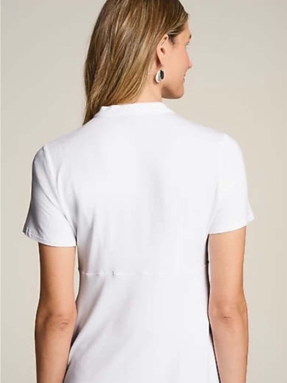 J. Jill Wearever Collection White Wrap -Style Top - Picture 2 of 10